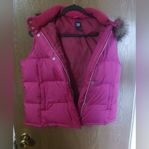 Gap Hot Pink Vest Size Large